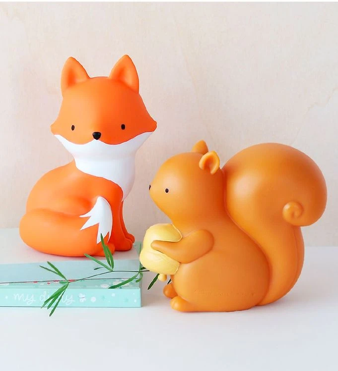 A Little Lovely Company Lamp - 12,5 Cm - Eekhoorn - Lichtbruin 3 A Little Lovely Company Lamp - 12,5 Cm - Eekhoorn - Lichtbruin - Afbeelding 3