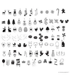 A Little Lovely Company Lichtbox Symbolen Set - Feesten