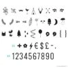 A Little Lovely Company Lichtbox Symbolen Set - Numbers & Symbol