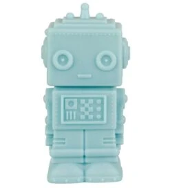 A Little Lovely Company Lamp - 14 Cm - Robot - Rokerig Blue