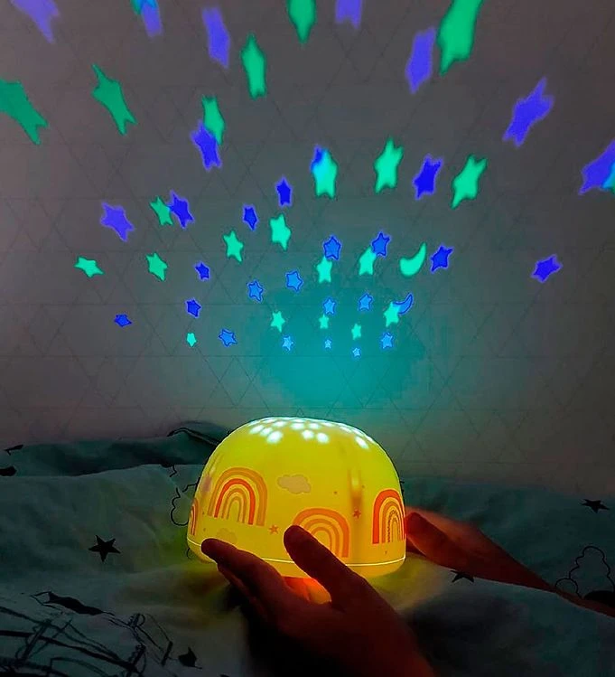 A Little Lovely Company Projectielamp - 14x9 Cm - Regenbogen 3 A Little Lovely Company Projectielamp - 14x9 Cm - Regenbogen - Afbeelding 3