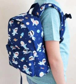 A Little Lovely Company Kleuterrugzak - Astronaut - Blauw -Baby Spullen Winkel YO972 3