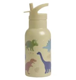 A Little Lovely Company Stainless Steel Bottle Dinosaurs