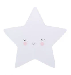 Nachtlampje Kinderkamer Slapende Ster Wit A Little Lovely Company