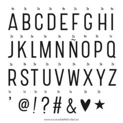 A Little Lovely Company 85 Basic Letter Pack