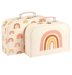 A Little Lovely Company Suitcase RAINBOWS